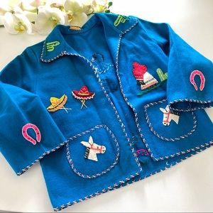 VTG 40s/50s Childs Wool Mexico Souvenir Jacket